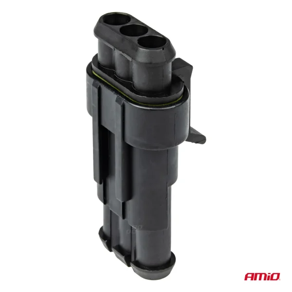 Conector con terminales macho/hembra