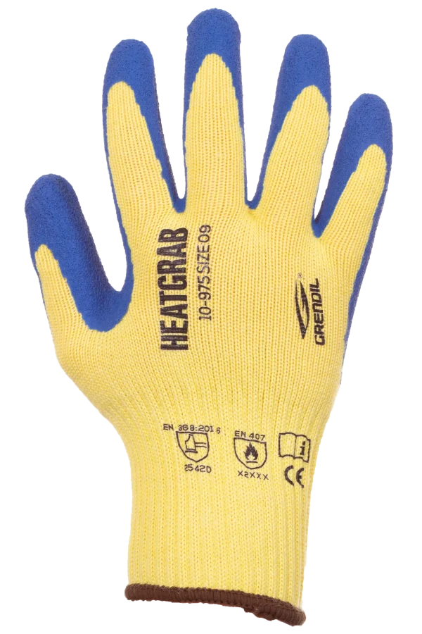 Grendil Heatgrab 10-975 Guante de Aramida con Palma de Látex Rugoso (Par)