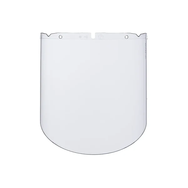 MSA 10115844 Visor para Altas Temperaturas, Transparente, Moldeado, con Revestimiento Antiempañante/Anti-rayones 9.5” (24.1cm) x 17” (43.2 cm) x .098” (2.5 mm), de Alto Desempeño.(Pza)