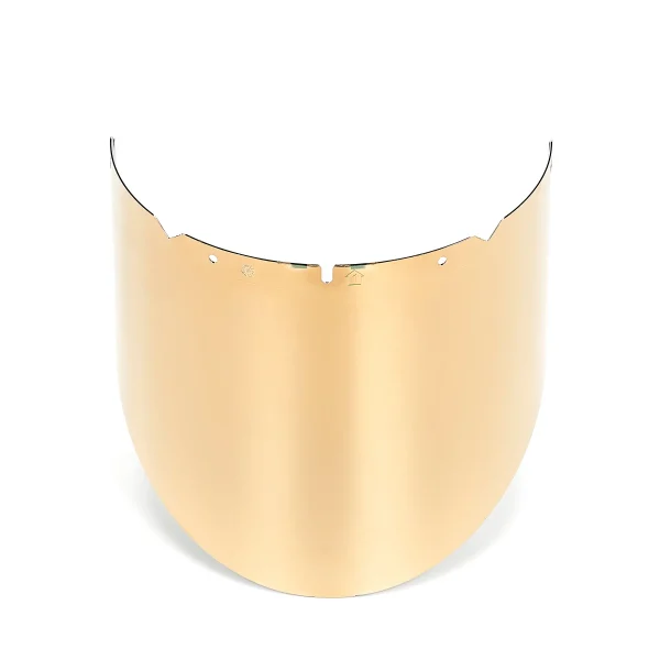 MSA 10115850 Visor V-Gard,Tinta verde PC, revestimiento reflejante dorado, moldeado 9.5”x 17.75”x 0.07” (Pza)