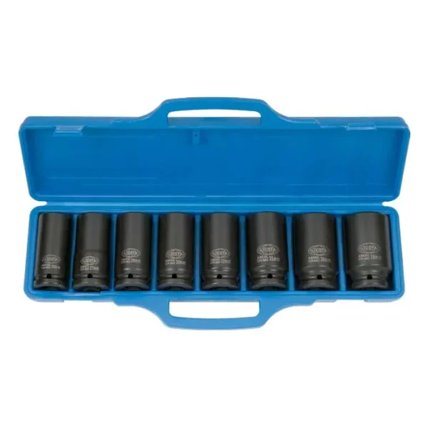 Estuche 8 vasos de impacto 3/4” largos