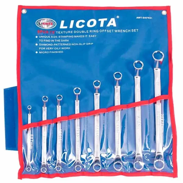 Juego 8 llaves acodadas