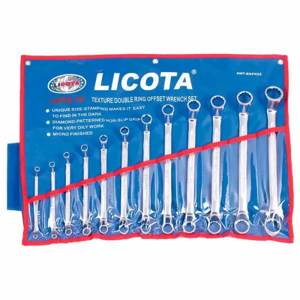 Juego 12 llaves acodadas