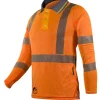 Jyrsa ECO-121CR Camisa Tipo Polo Manga Larga De Alta Visibilidad Ansi Tipo R Clase 3 (Pza) - Imagen 3