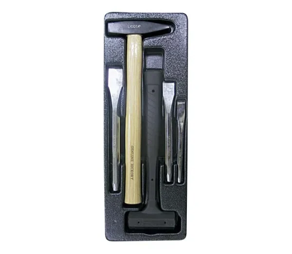 Bandeja de 2 martillos y 3 cinceles