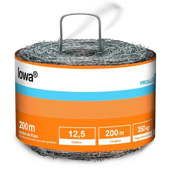 Alambre De Puas Iowa 12 1/2 X 200 Mts