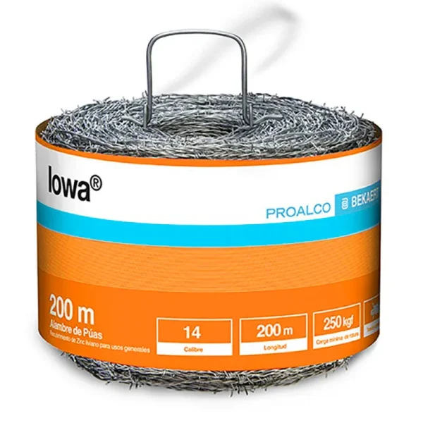 Alambre De Puas Iowa 14 X 200 Mts,