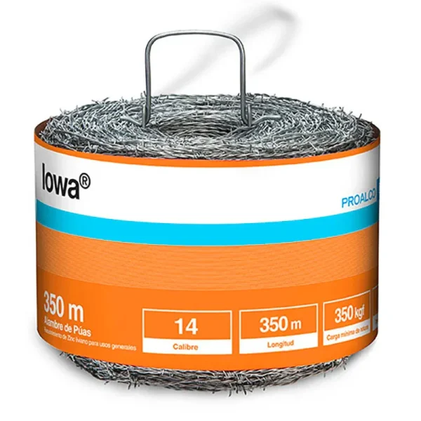 Alambre De Puas Iowa 14 X 350 Mts
