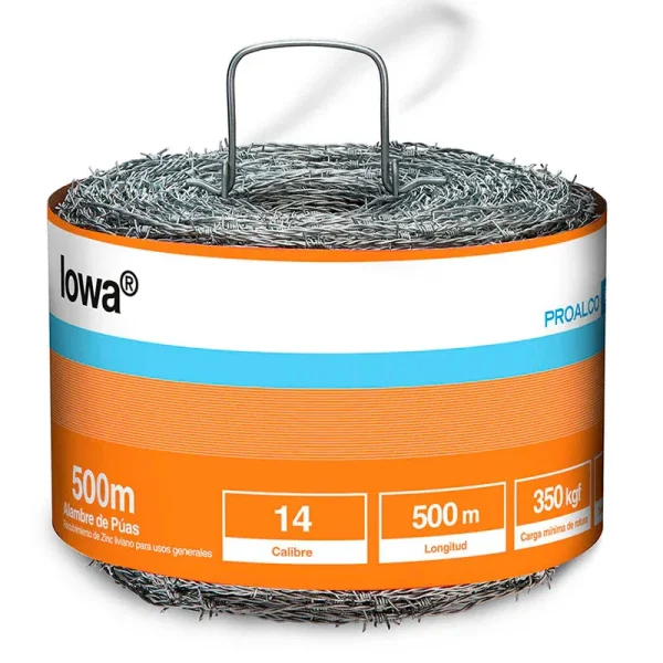 Alambre De Puas Iowa 14 X 500 Mts.