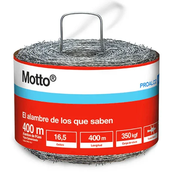 Alambre De Puas Motto 16.5 X 400 Mts.