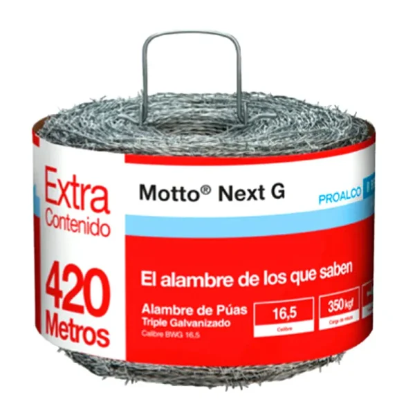Alambre Puas Motto Next G C-16.5X420M 6"