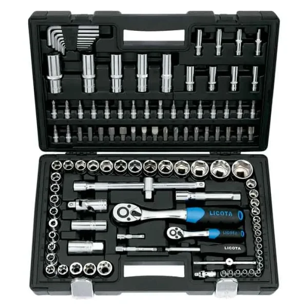 Estuche ABS 1/4” & 1/2“ 113 piezas