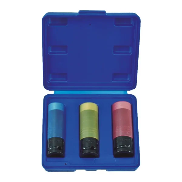 Estuche 3 vasos de impacto aluminio plus 1/2″