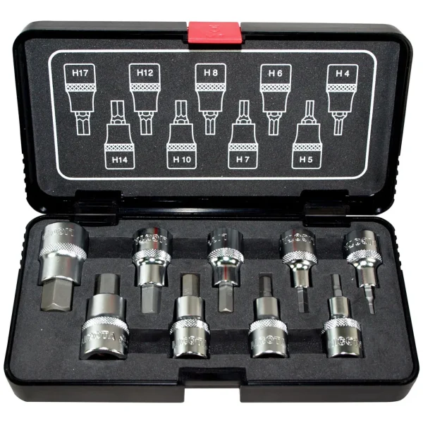 Estuche 9 pcs vaso + punta Ribe 1/2″