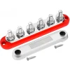 Barra colectora de 300 A con 6 terminales de perno M10 y cubierta - Imagen 3