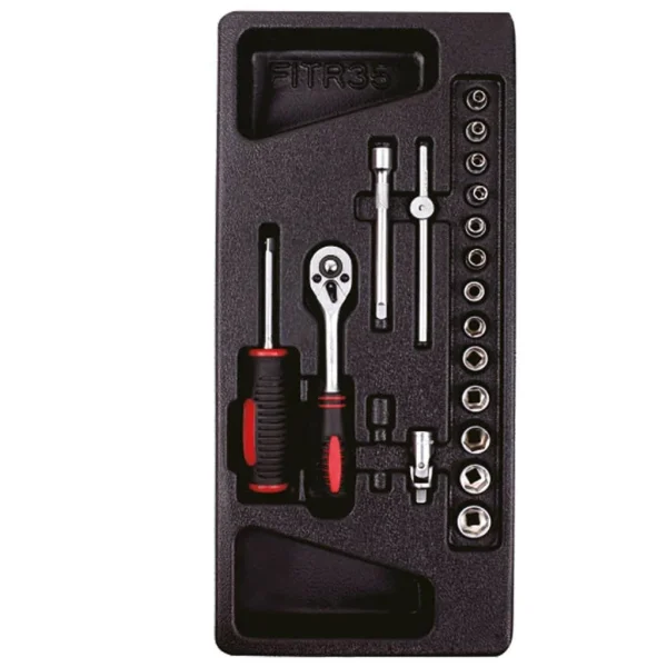 Bandeja 19 piezas de 1/4″
