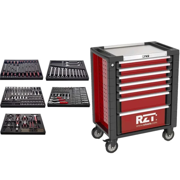 Carro 7 cajones RZ TOOLS + 272 Herramientas BRICOLAJE