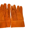Dexterhand 5106 Guante de Carnaza Corto Color Naranja (Par) - Imagen 2