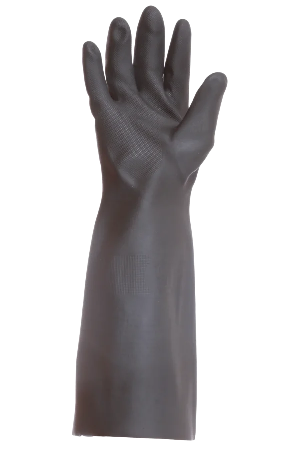 Dexterhand 518CN Guante Látex Color Negro 18", 22mil de Espesor.  (Par)