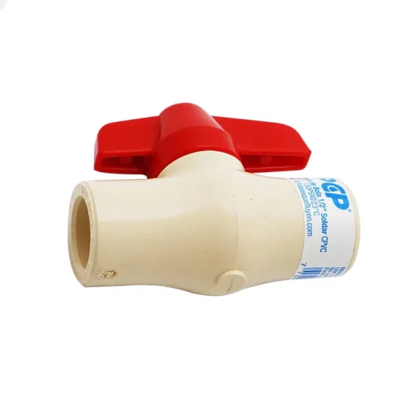 Válvula de bola de 1/2" CPVC para soldar