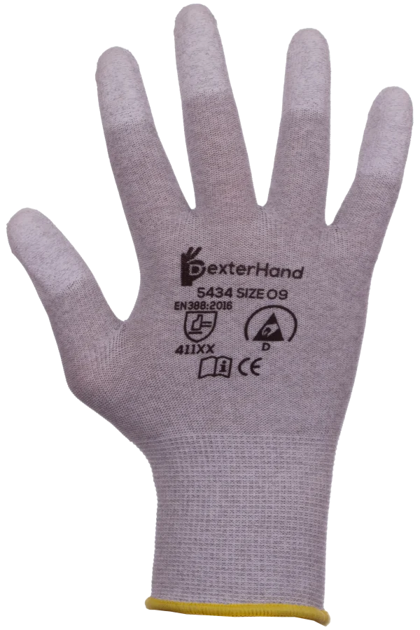 Dexterhand 5434 Guante Antiestático Recubierto de PU  (Par)