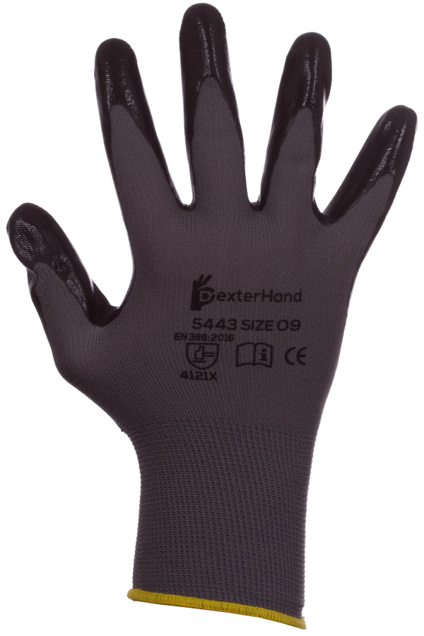 Dexterhand 5443 Guante Nylon con Recubrimiento de Nitrilo (Par)