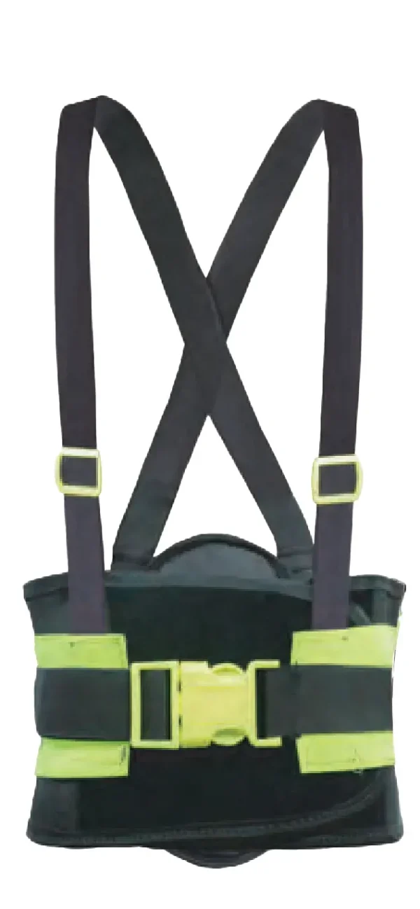 Jyrsa ECO-831-3C Soporte Sacrolumbar Elástico Reforzado Con Tercer Cinturón, Tirantes Y Respaldo Desprendibles. (Pza)