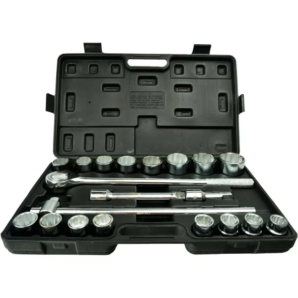 Estuche de 3/4″, 21pcs 12 caras 19-50mm