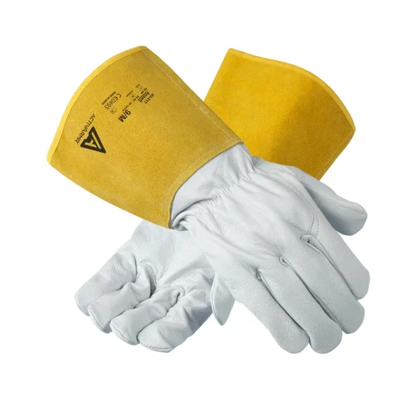 Ansell ActivArmr® 43-217 Guantes para Soldadura de Cuero y Costuras de Kevlar (Par)
