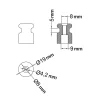 Aislador de porcelana cable trenzado 18mm - Imagen 6
