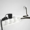 Base multi enchufe schuko con cable textil Lino Natural Marrón CLRN04 - Imagen 6