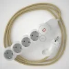 Base multi enchufe schuko con cable textil Yute CLRN06 - Imagen 5