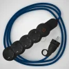 Base multi enchufe schuko con cable textil efecto seda Azul CLRM12 - Imagen 2