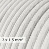Base múltiple con cable textil efecto seda Blanco CLRM01 y clavija Schuko con anillo confort - Imagen 8