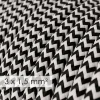 Base múltiple con cable textil efecto seda Negro zig zag CLRZ04 - Imagen 8
