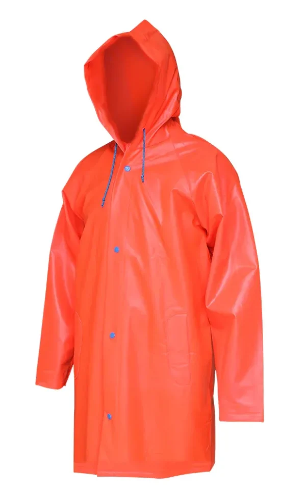 Jyrsa DD-1219HVAN Impermeable Gabardina Anaranjada Corta High Visibility (Pza)