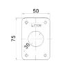 LINCE Escudo para Cerrojo 7930-RSS Cromo - Imagen 2