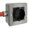 Enchufe schuko superficie caja metálica para Flexi-tube - Imagen 3
