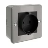 Enchufe schuko superficie caja metálica para Flexi-tube - Imagen 4