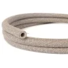 Tubo flexible revestimiento textil CLRN02 lino natural gris Ø20 mm - Imagen 8