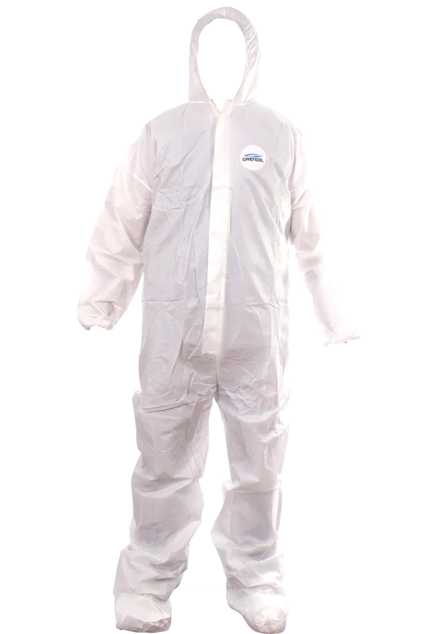 GR101 Grendil Overol Desechable Polipropileno Laminado con Cubrezapatos Integrado (pza)