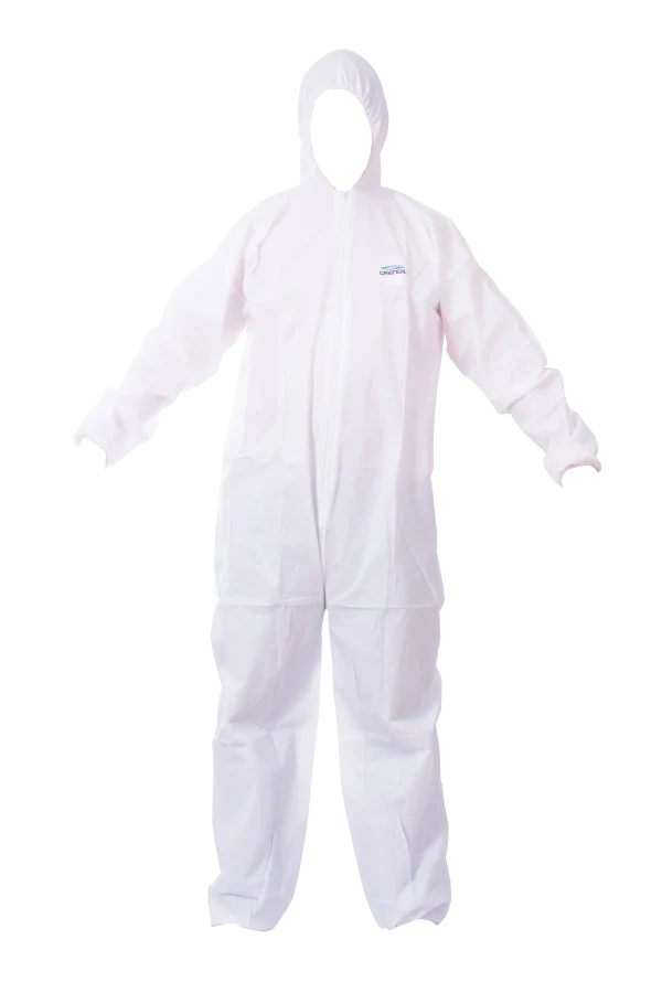Grendil GR10 Traje Overol Desechable Blanco de Polipropileno Laminado 50grs (pza)