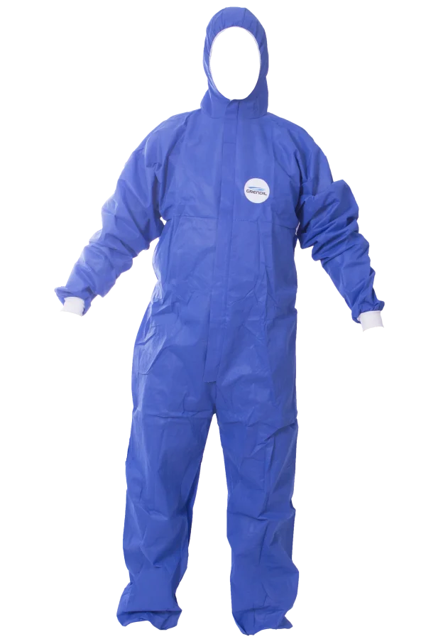 GR13 Grendil Overol Desechable Polipropileno Azul (pza)