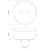 Luz LED redonda para hamburguesas de remolque para camiones y remolques/soporte profundo - Imagen 4