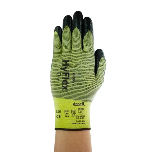 Ansell HYFLEX® 11-510 Guantes Resistentes a los Cortes que ofrecen Altos Niveles de Comodidad y Durabilidad (Par)
