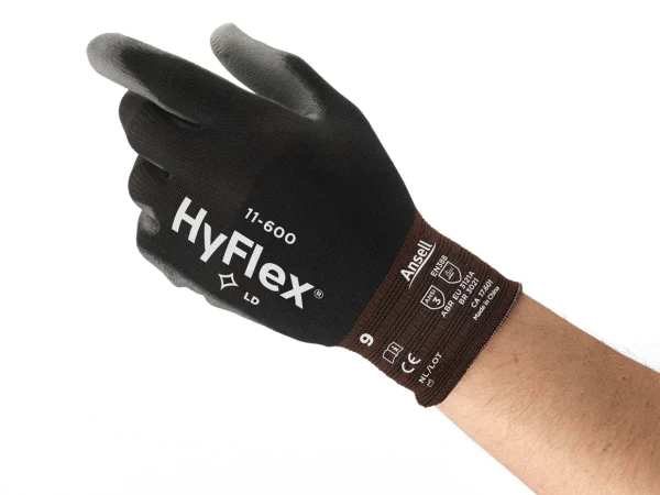 Ansell HYFLEX® 11-600 El Equilibrio Perfecto entre Destreza y Sensibilidad para Manipulaciones Delicadas (Par)