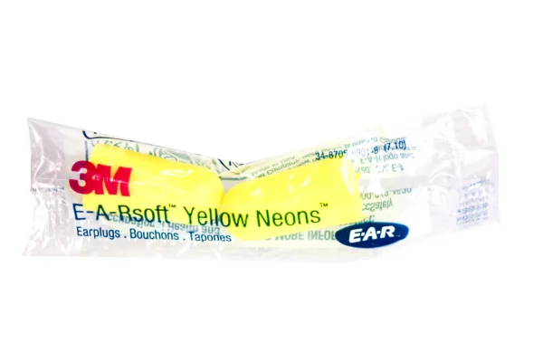3M 312 Tapones Auditivos E-A-R Soft Yellow Neons sin Cordón (Pza)