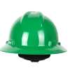 MSA 10031488 Casco V-Gard® de Seguridad de Ala Completa Verde con Suspensión "Fas-Trac III" de 4 Puntos (Pza) - Imagen 2