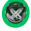 MSA 10031488 Casco V-Gard® de Seguridad de Ala Completa Verde con Suspensión "Fas-Trac III" de 4 Puntos (Pza) - Imagen 6