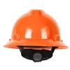 MSA 10032847 Casco V-Gard® de Seguridad de Ala Completa Naranja con Suspensión "Fas-Trac III" de 4 Puntos (Pza) - Imagen 2